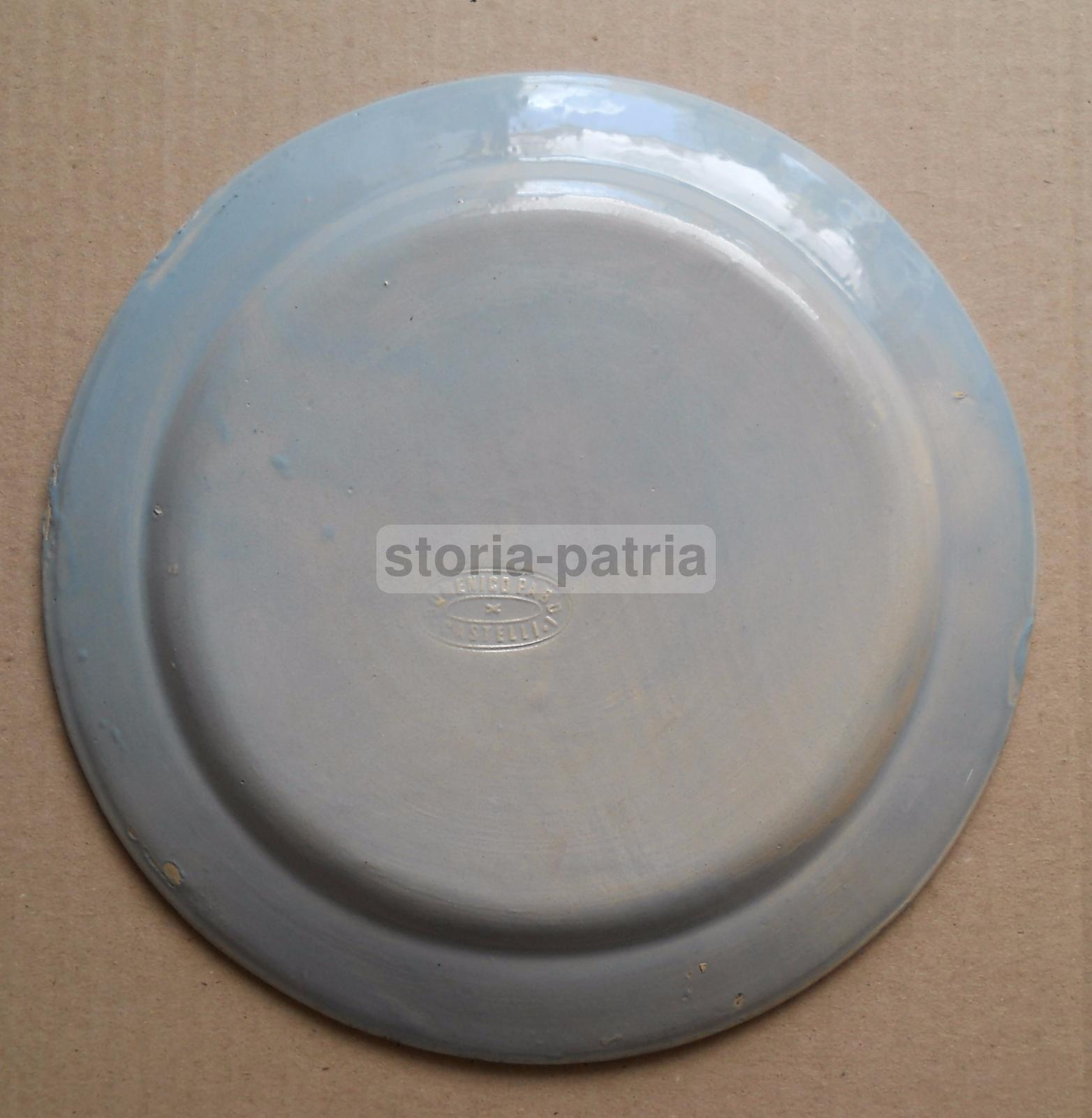 Abruzzo, Castelli, Antica Ceramica Popolare, Ceramista Pardi, Piatto Da Collezione immagine 6