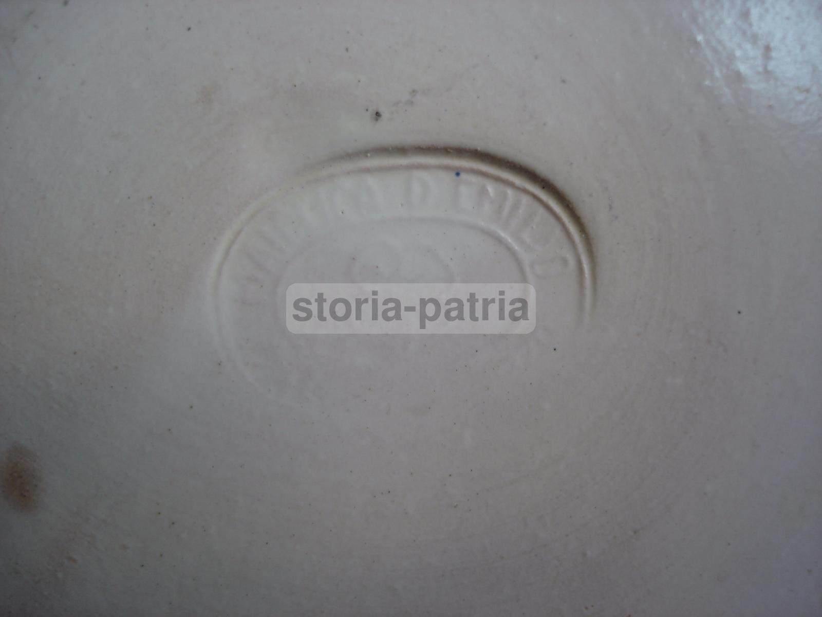 Abruzzo, Palena, Demilio, Piatto d'Epoca, Ceramica Da Collezione, Decoro Floreale immagine 1