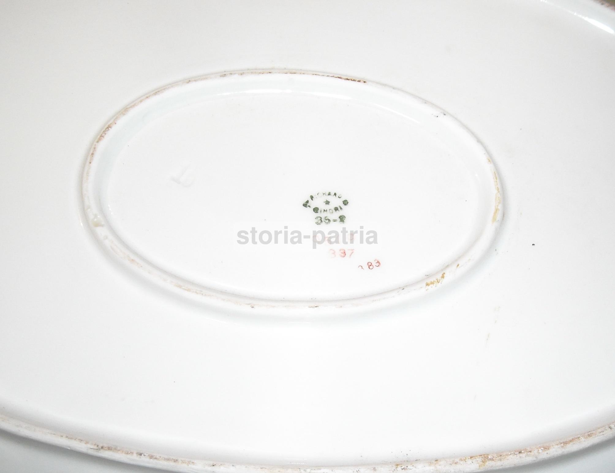 Antico Decorativo Vassoio, Utile Centro Tavola, Elegante Porcellana, Richard Ginori immagine 5