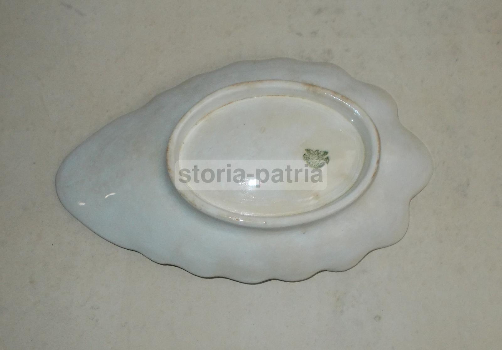 Antico Soprammobile, Ceramica Laveno, Verbano, Inusuale Modellato, Conchiglia, Fiori immagine 2