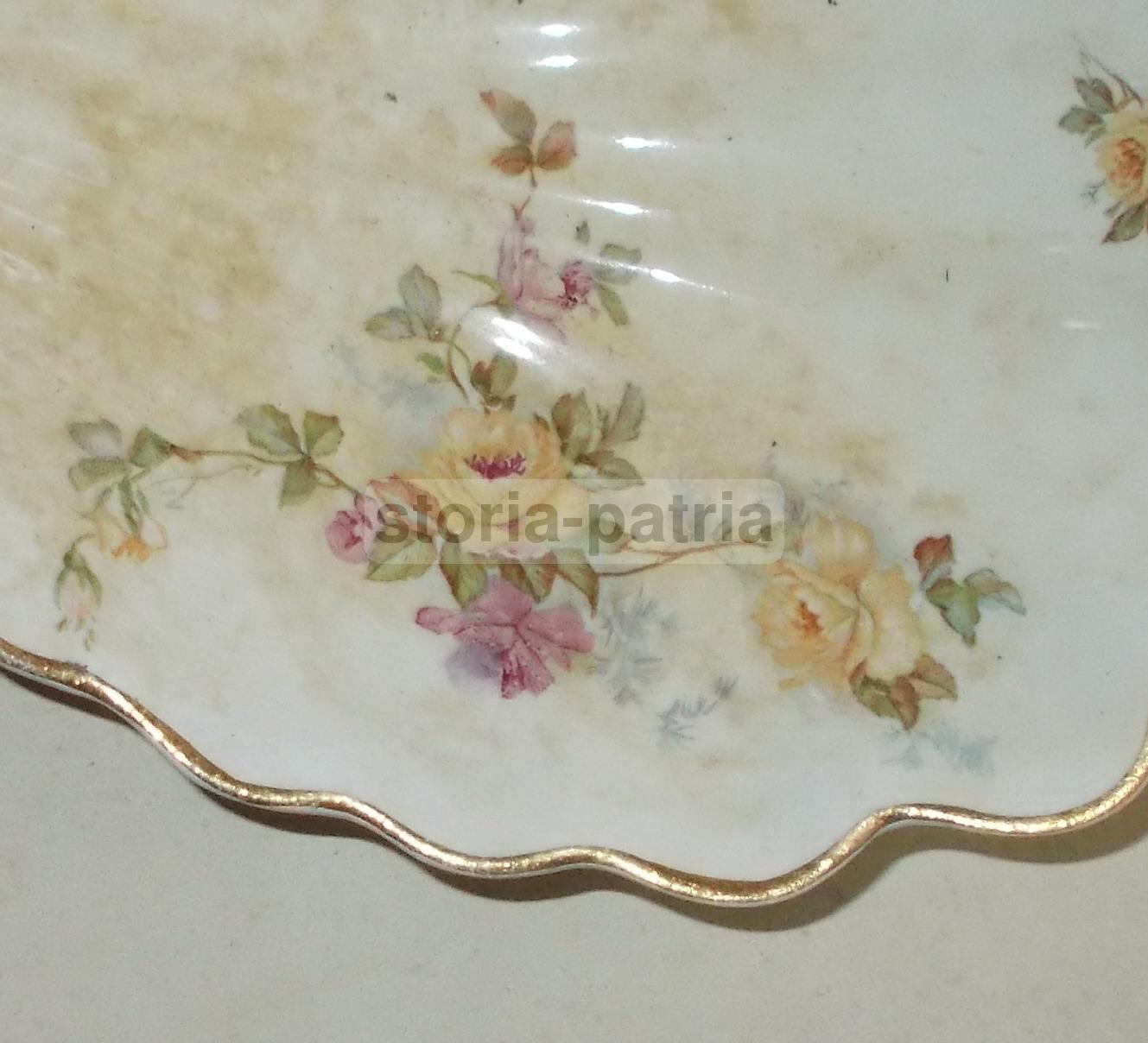 Antico Soprammobile, Ceramica Laveno, Verbano, Inusuale Modellato, Conchiglia, Fiori immagine 3