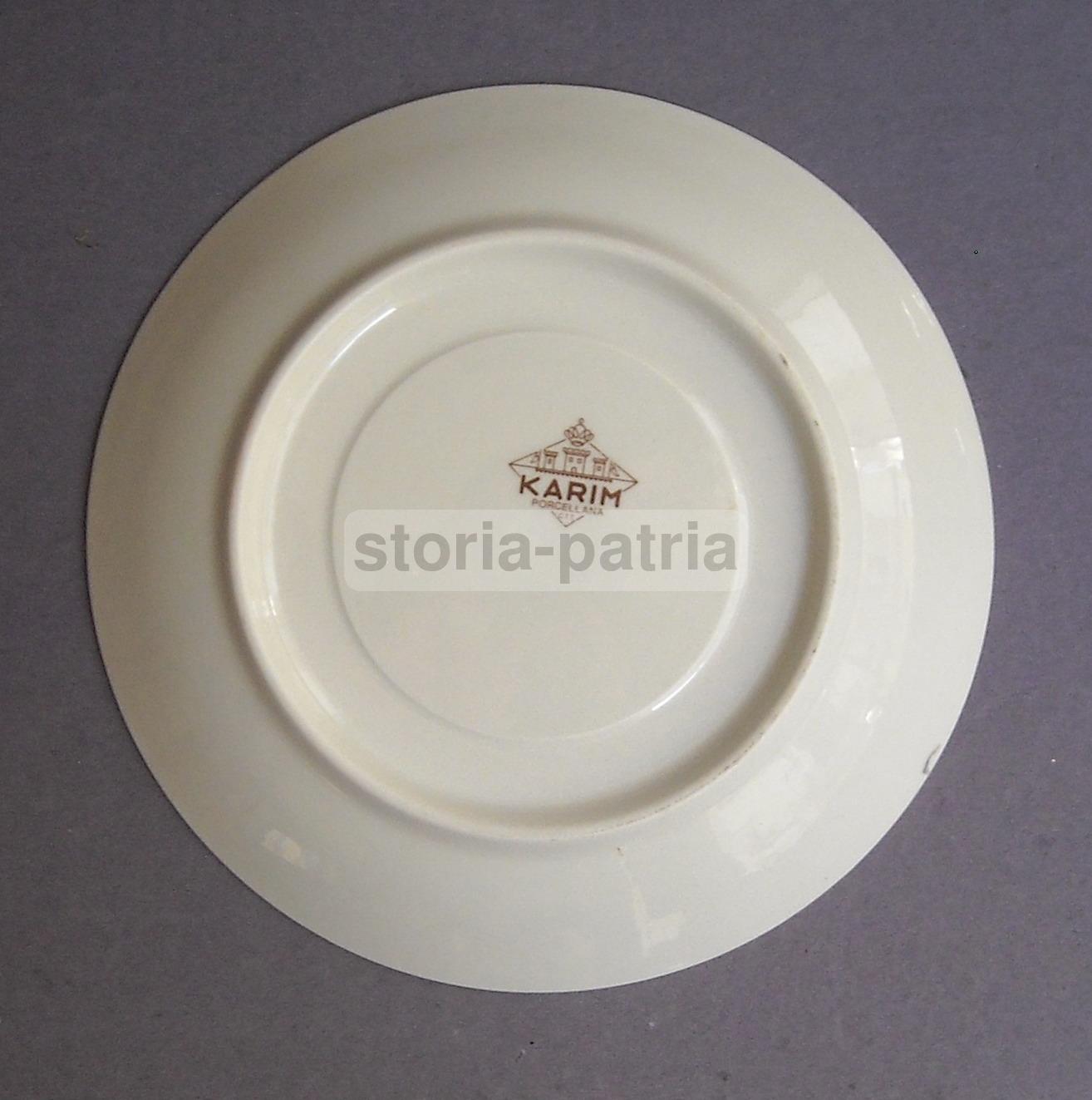 Arte Decorativa, Policromi Motivi Floreali, Porcellana Karim, Grazioso Piattino immagine 2