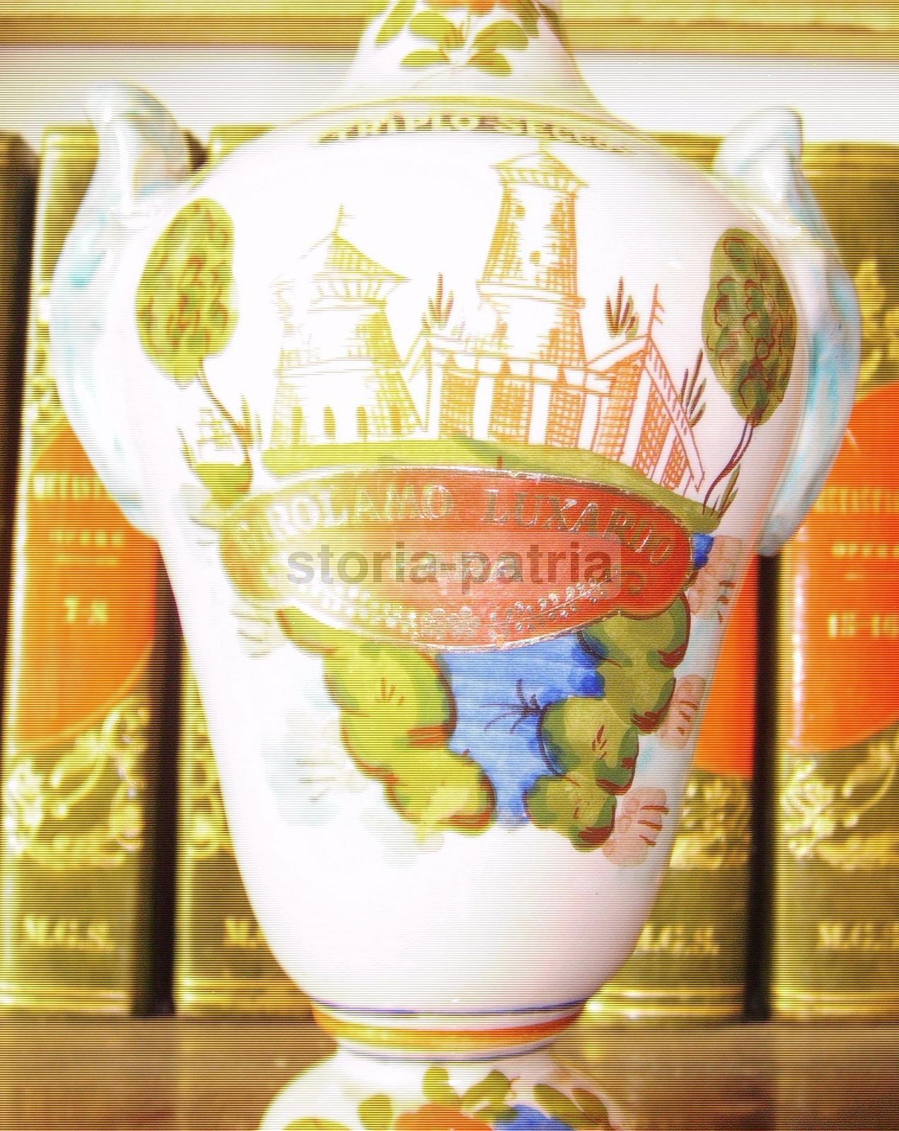 Bella Bottiglia d'Epoca, Faenza, Decoro Floreale, Fortificazioni, Liquori, Inusuale immagine 3