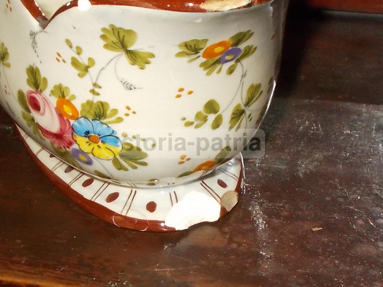 Decorativa Ceramica Floreale, Policroma, Da Collezione, Fabbrica Marmaca, San Marino immagine 9