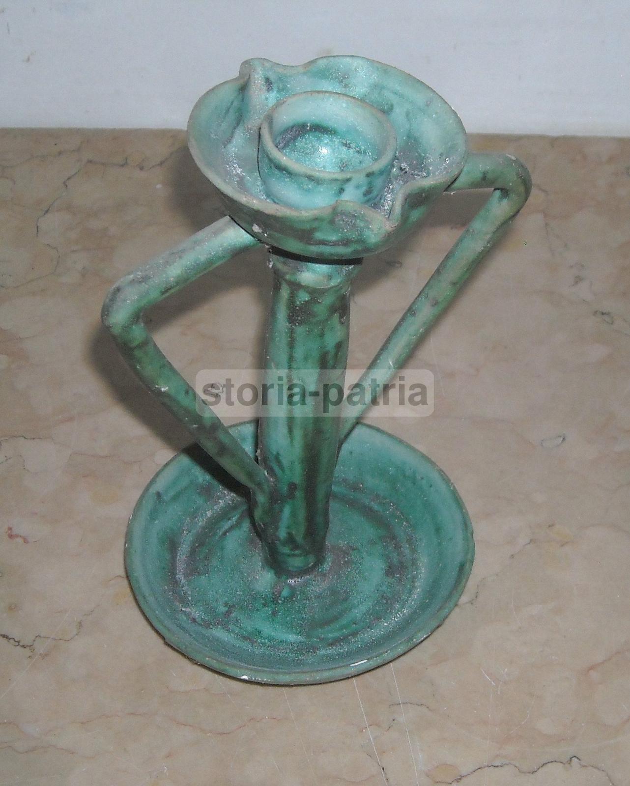 Decorativa Lampada Da Tavola, Soprammobile Da Collezione, Bella Ceramica Vietrese immagine 2