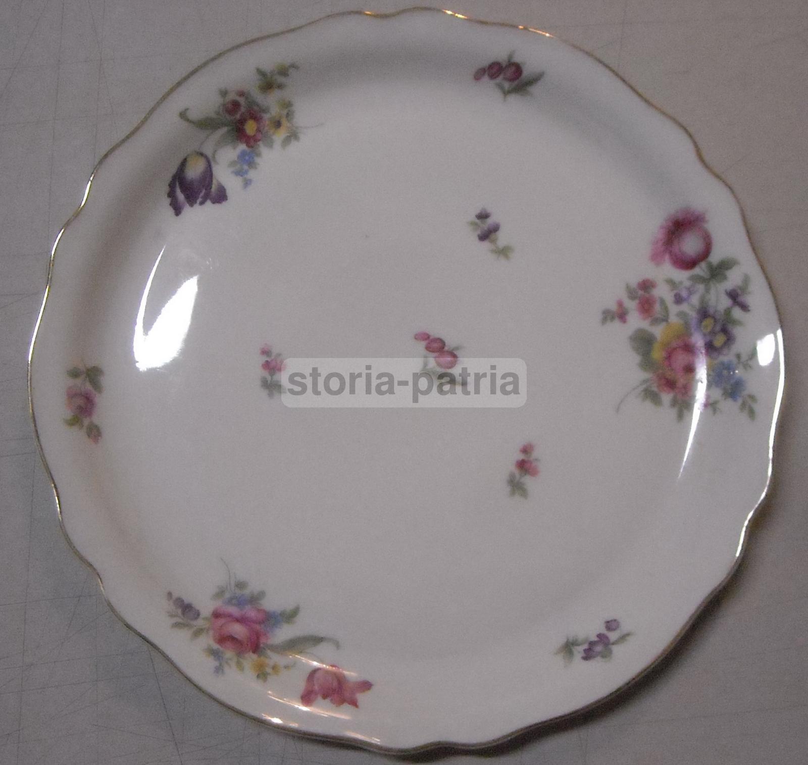 Decorativo Piatto d'Epoca, Bella Policromia, Decori Floreali, Krautheim, Pubblicita immagine 1