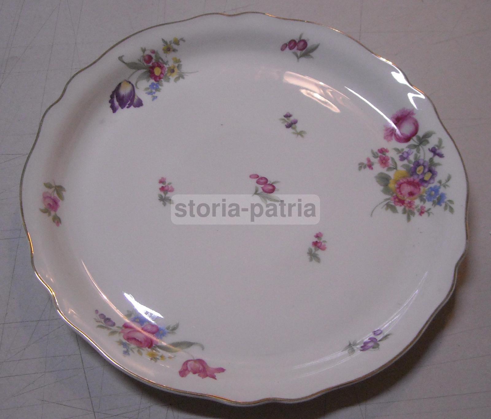 Decorativo Piatto d'Epoca, Bella Policromia, Decori Floreali, Krautheim, Pubblicita immagine 2