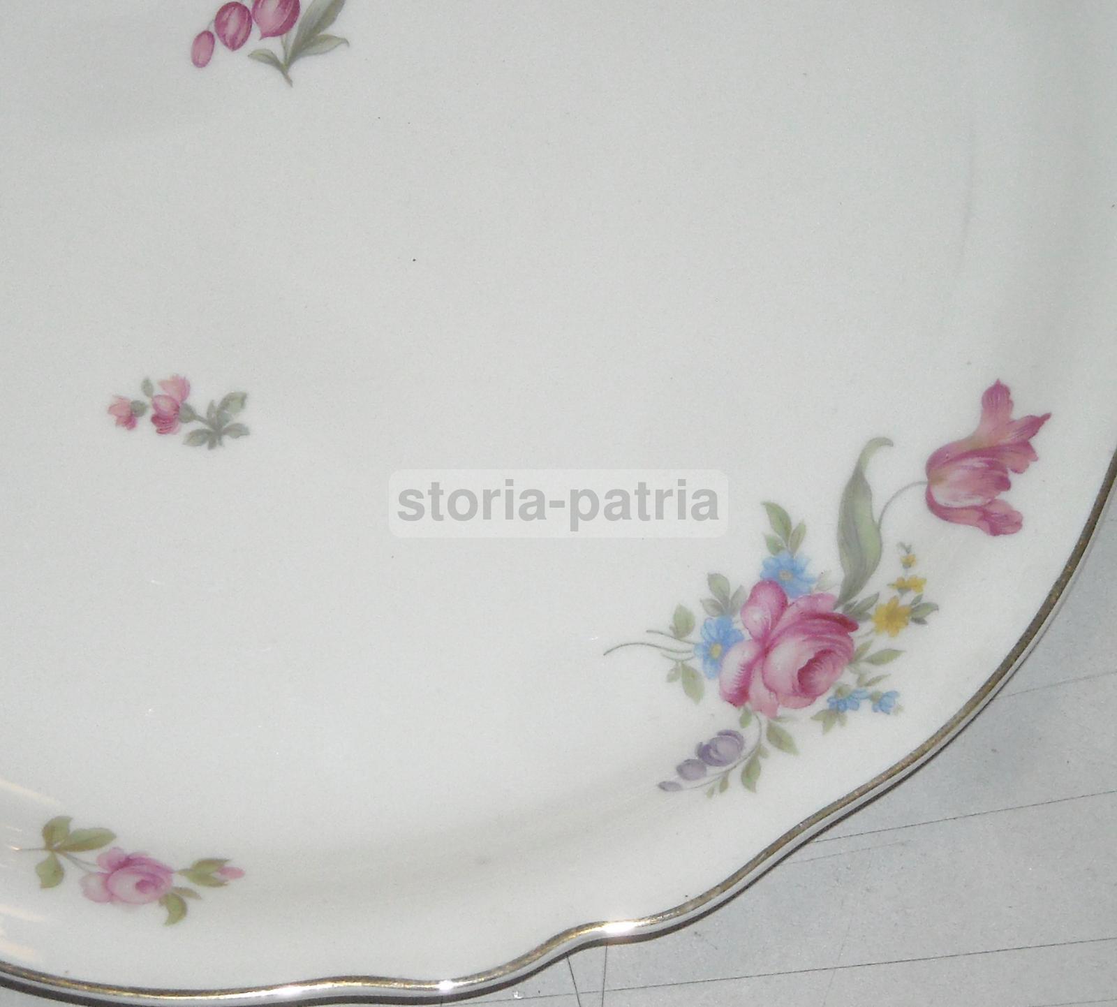 Decorativo Piatto d'Epoca, Bella Policromia, Decori Floreali, Krautheim, Pubblicita immagine 5