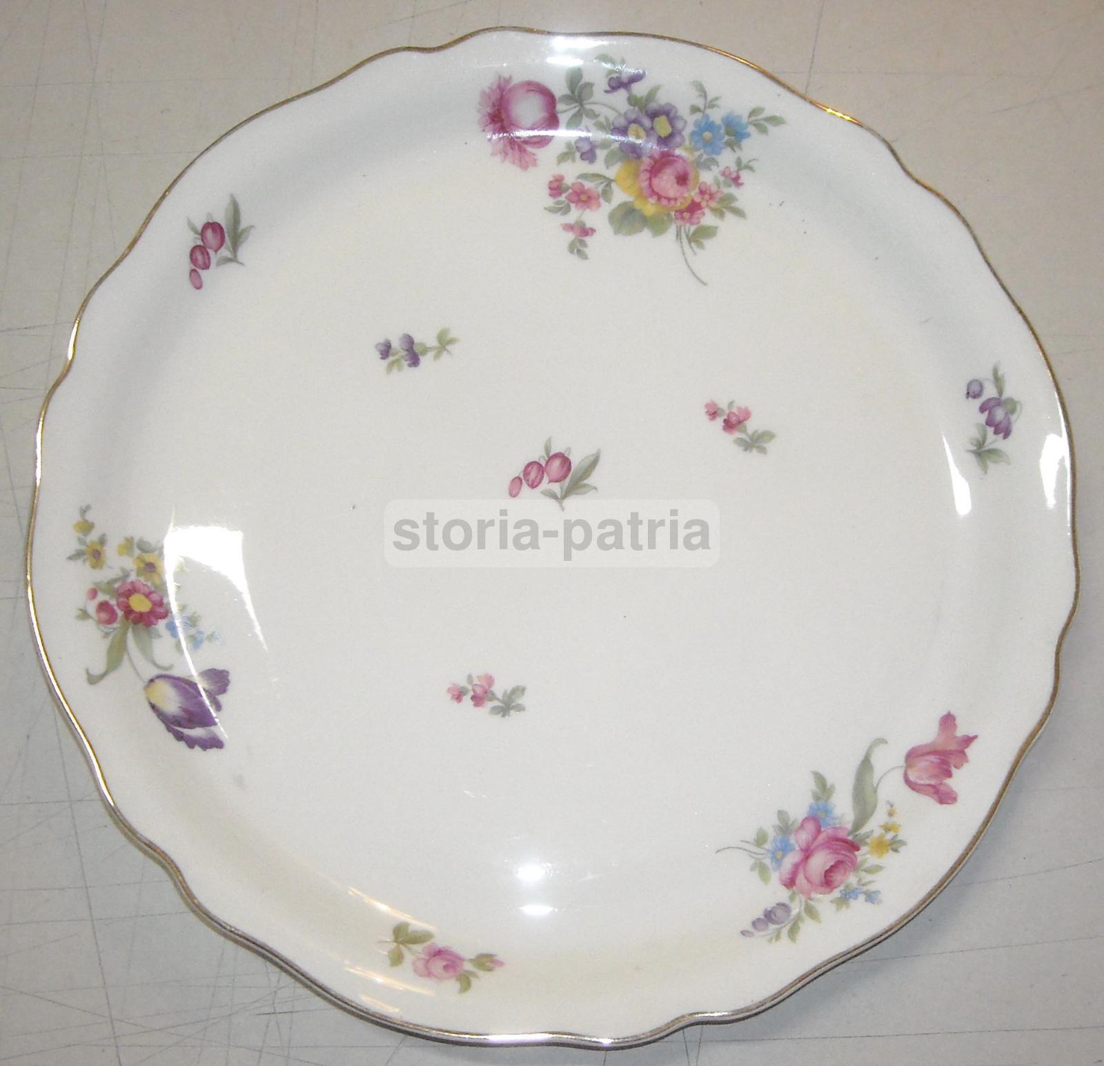 Decorativo Piatto d'Epoca, Bella Policromia, Decori Floreali, Krautheim, Pubblicita immagine 6