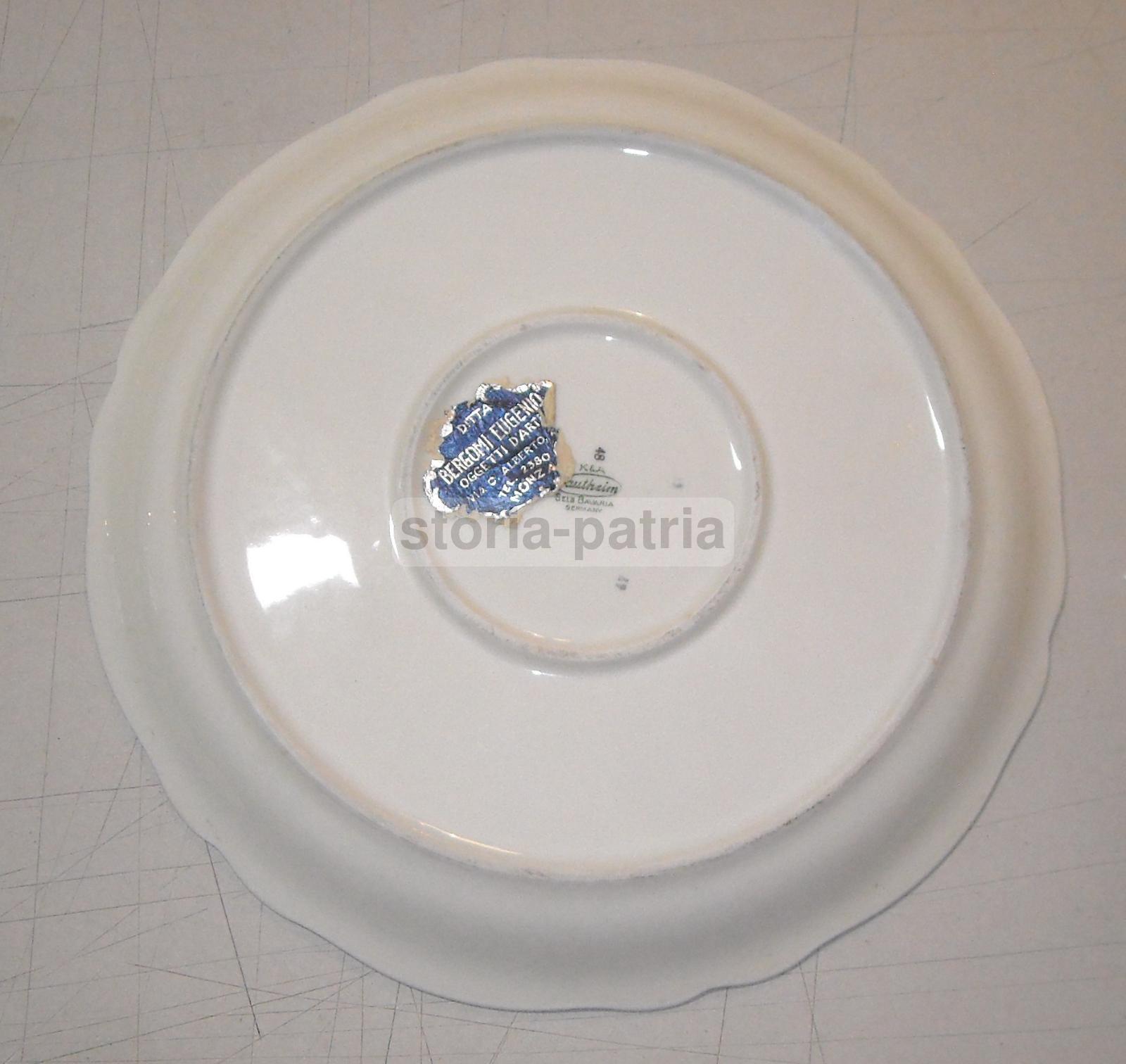 Decorativo Piatto d'Epoca, Bella Policromia, Decori Floreali, Krautheim, Pubblicita immagine 8