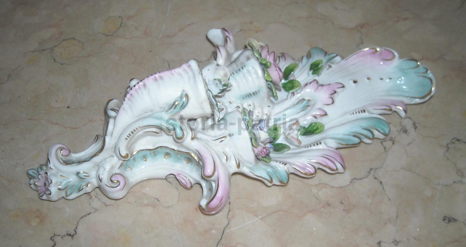Graziosa Porcellana Decorata, Pregevoli Motivi Floreali, Bella Artistica Scultura immagine 5
