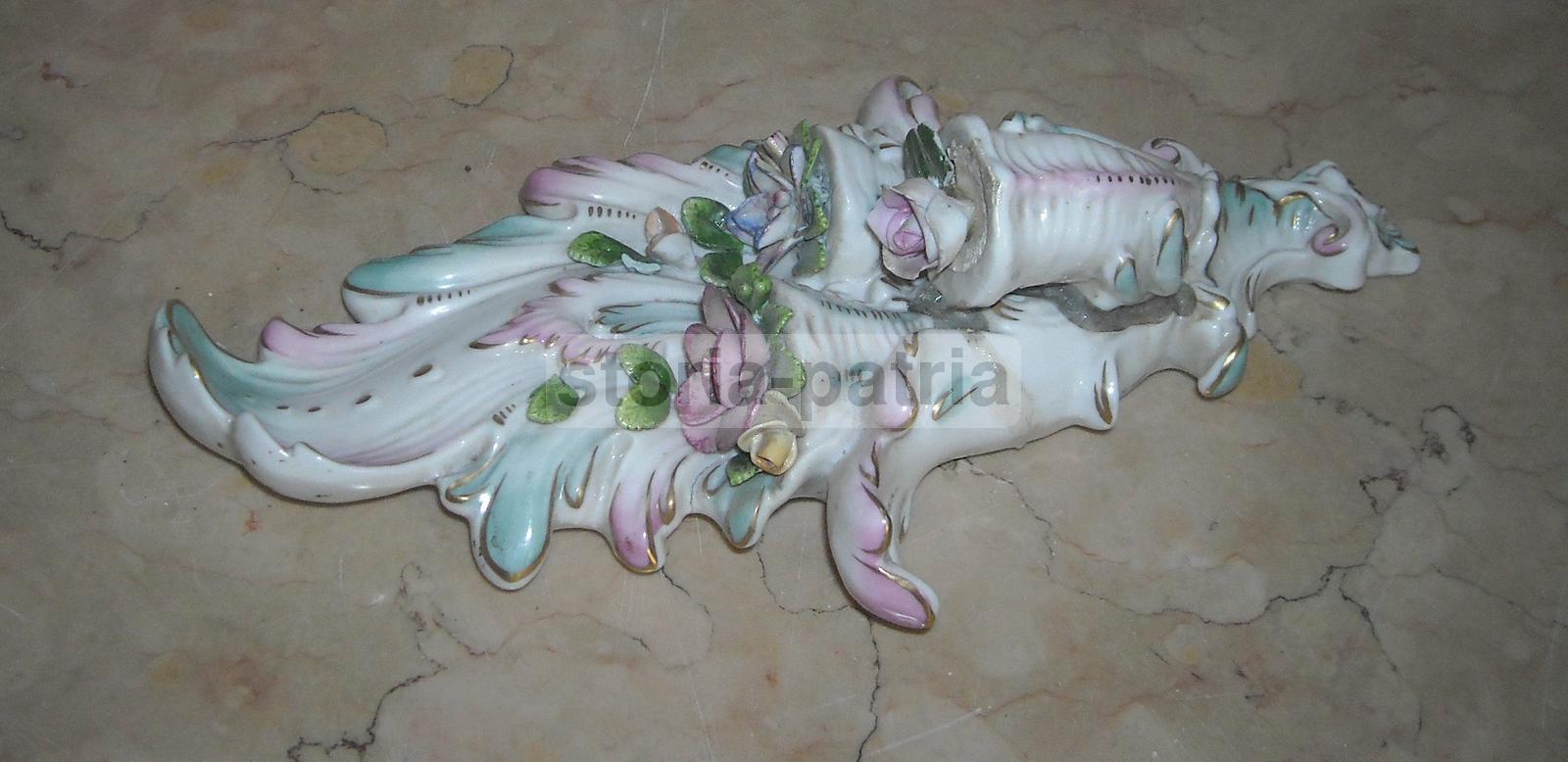 Graziosa Porcellana Decorata, Pregevoli Motivi Floreali, Bella Artistica Scultura immagine 8