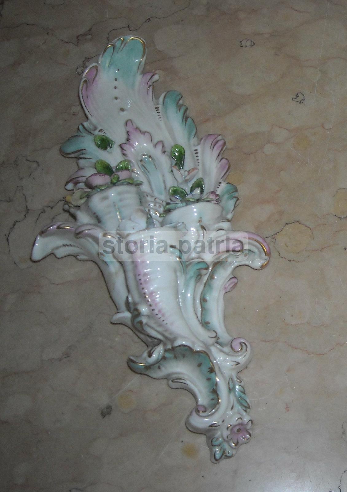 Graziosa Porcellana Decorata, Pregevoli Motivi Floreali, Bella Artistica Scultura immagine 9