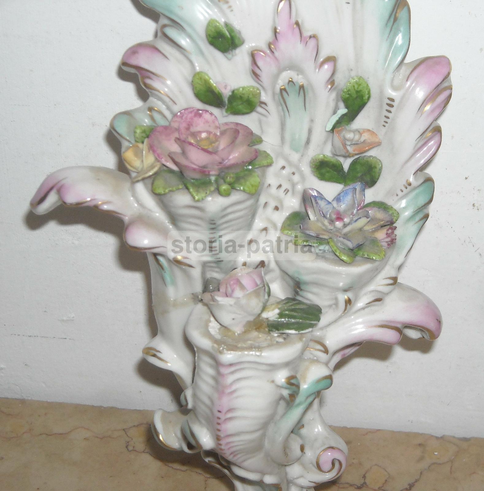 Graziosa Porcellana Decorata, Pregevoli Motivi Floreali, Bella Artistica Scultura immagine 10