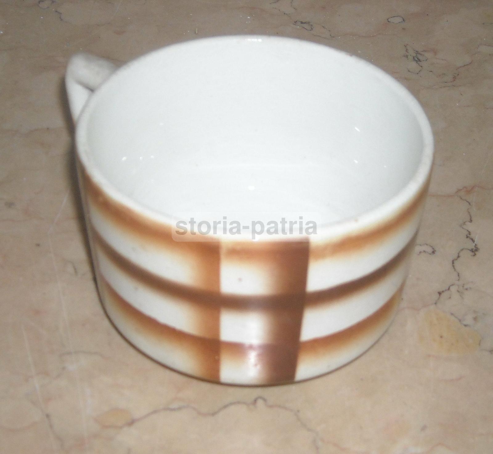 Piemonte, Ceramiche Piemontesi, Futurismo, Decorativo Decoro, Tazza d'Epoca immagine 4
