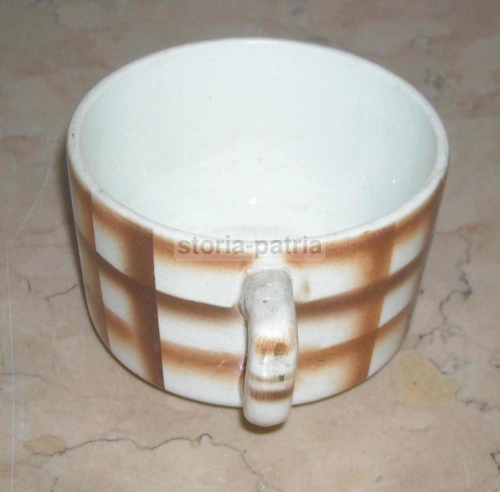 Piemonte, Ceramiche Piemontesi, Futurismo, Decorativo Decoro, Tazza d'Epoca immagine 6